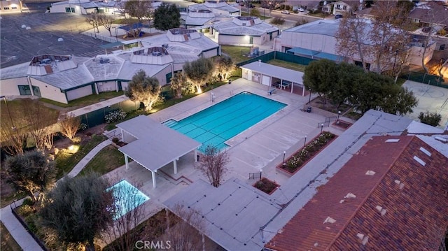 birds eye view of property