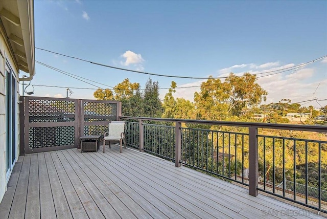 view of wooden terrace