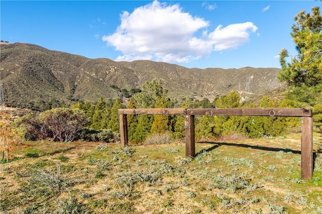 property view of mountains with a rural view