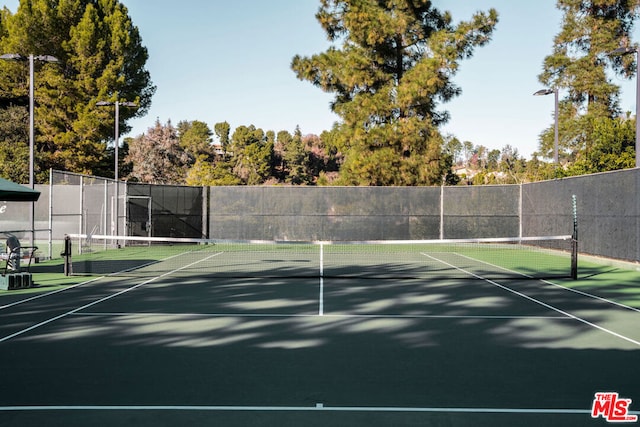 view of tennis court