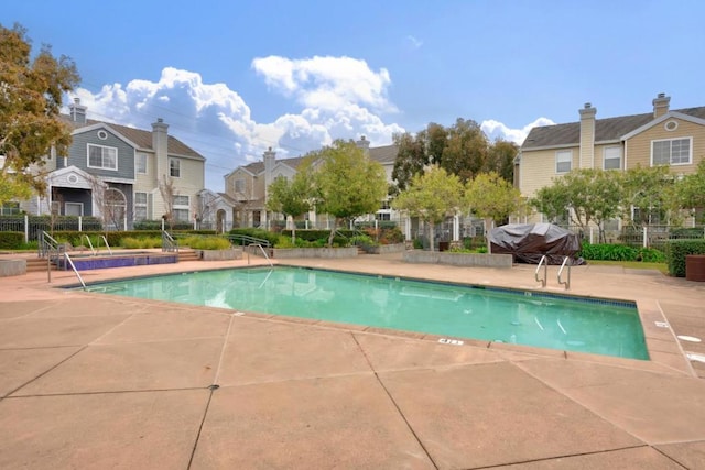 view of pool with a patio