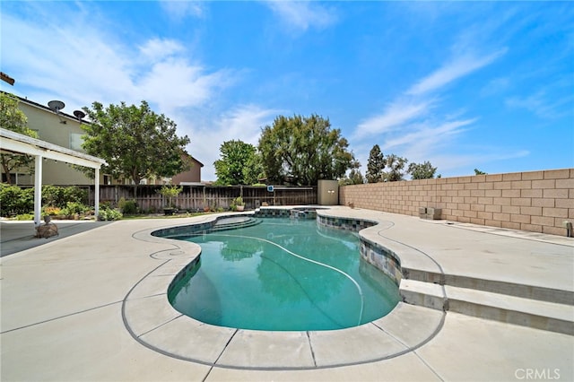8015 Ralston Pl, Riverside, CA 92508 - view of swimming pool featuring a fenced backyard and a patio area