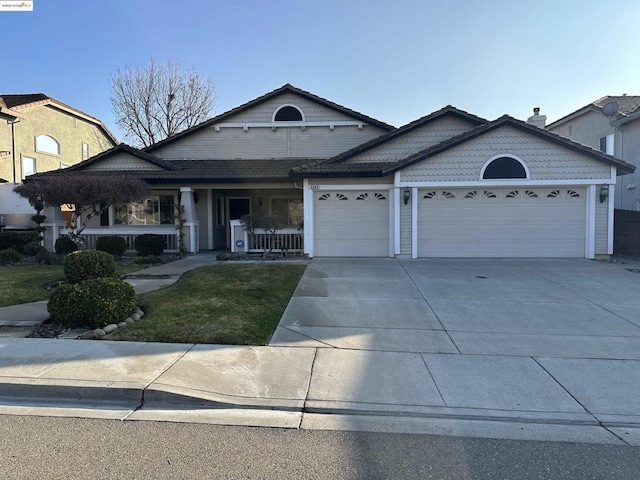 front facade featuring a garage