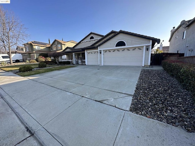 view of front of house featuring a garage