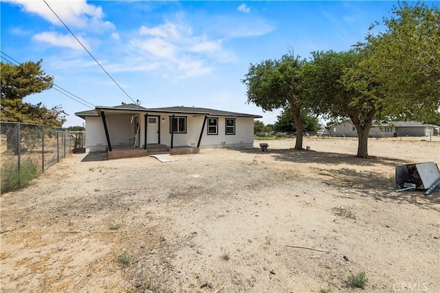 view of rear view of property