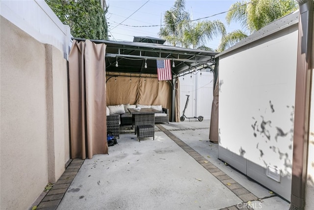 view of patio / terrace featuring outdoor lounge area