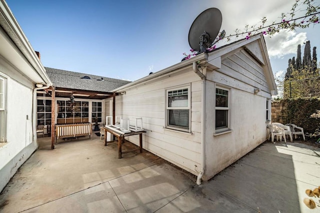 exterior space featuring a patio