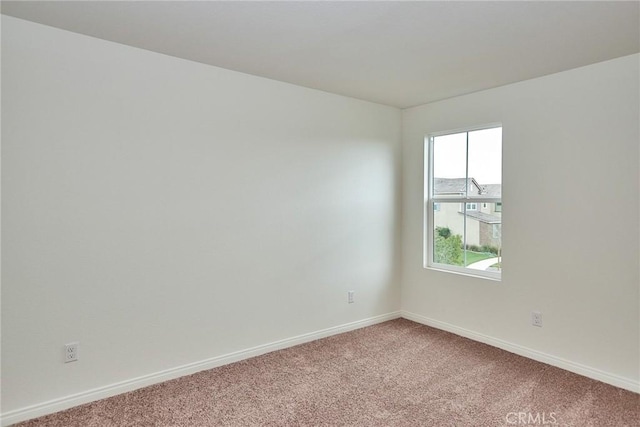 spare room featuring carpet floors