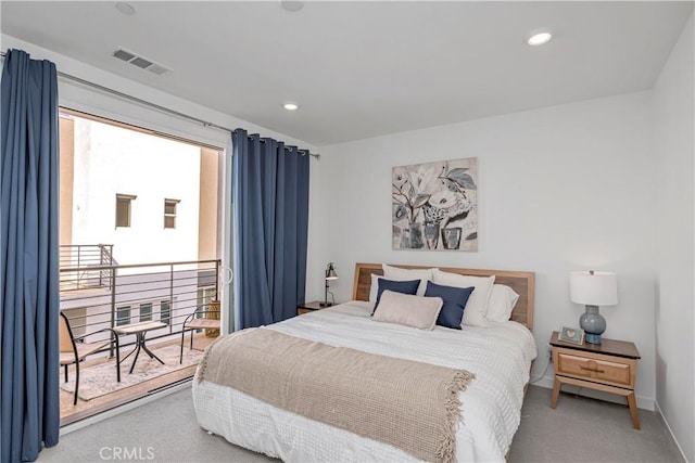 bedroom featuring carpet flooring