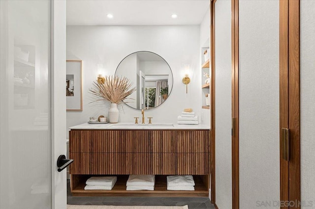 bathroom with vanity