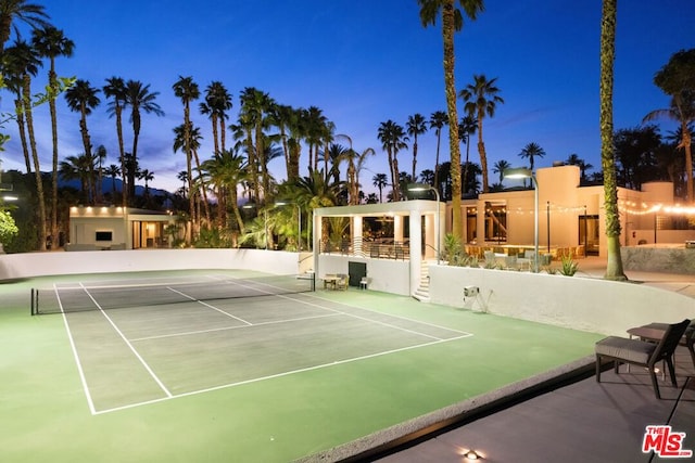 view of tennis court