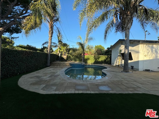 view of pool with a patio