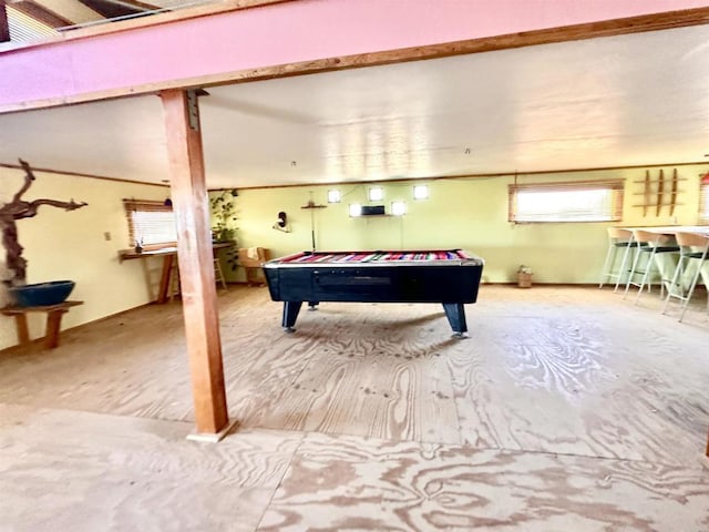 view of recreation room