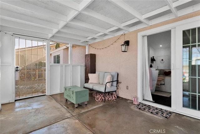 view of sunroom