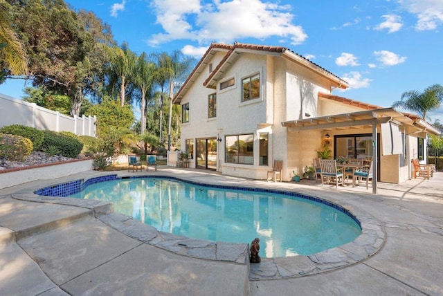 view of pool with a patio area