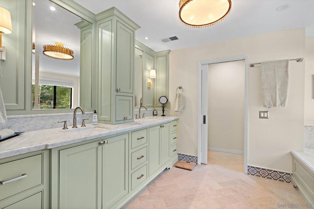 bathroom with vanity