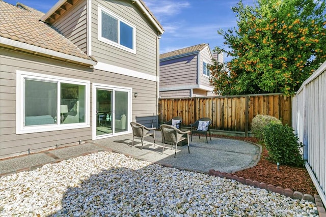 view of patio with outdoor lounge area