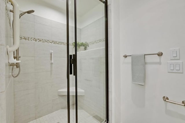 bathroom with walk in shower