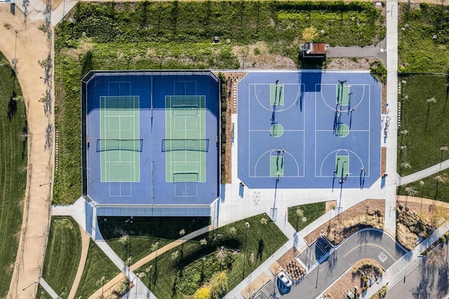 birds eye view of property