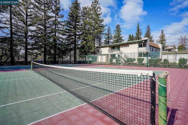 view of tennis court