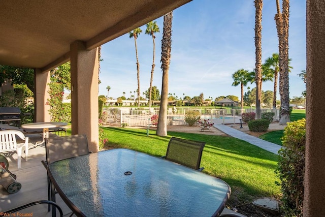 view of patio / terrace featuring a gazebo