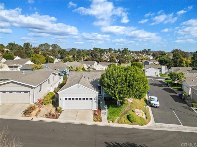 bird's eye view with a residential view