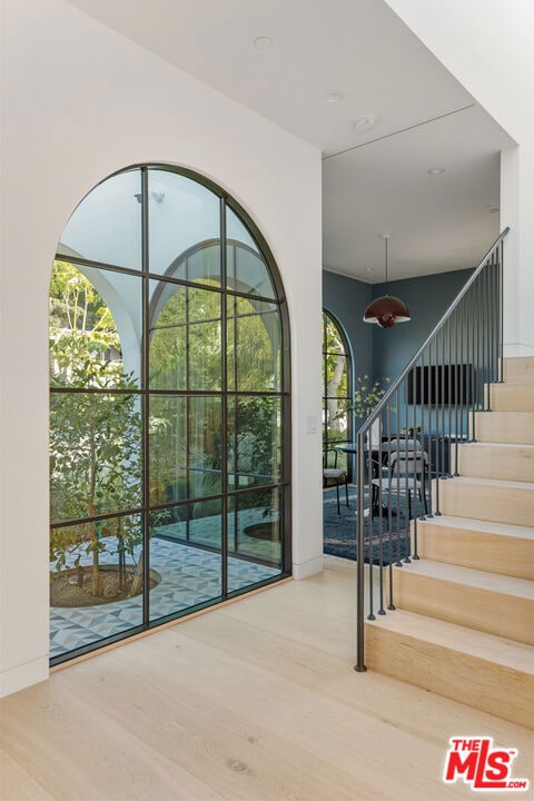 interior space featuring hardwood / wood-style flooring