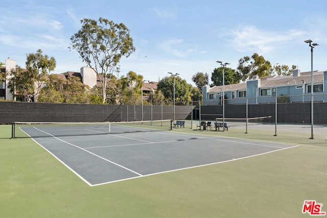 view of tennis court