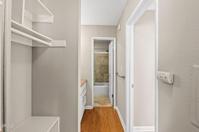 interior space with wood-type flooring