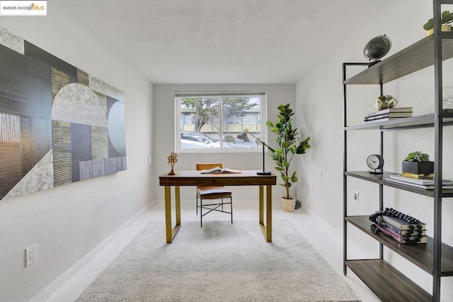 office area featuring carpet