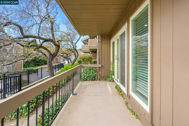 view of balcony