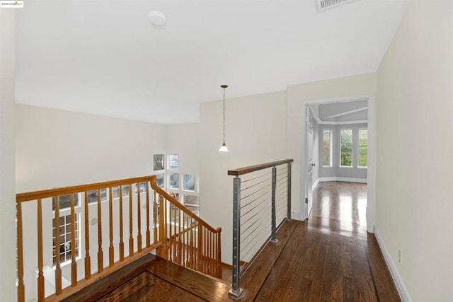 corridor featuring hardwood / wood-style flooring