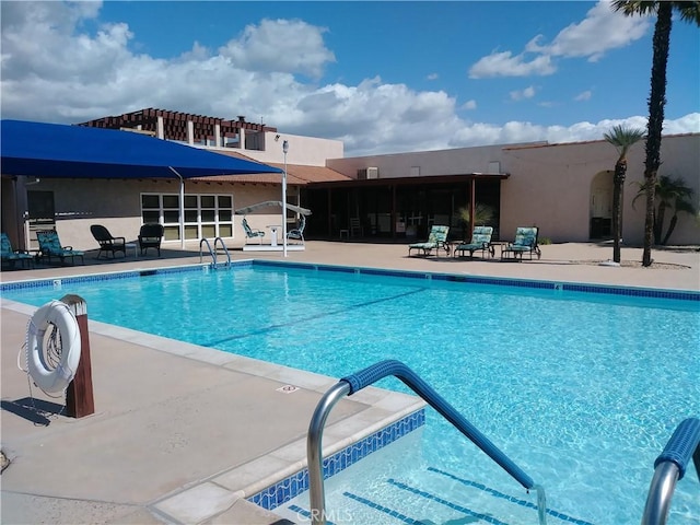 pool featuring a patio