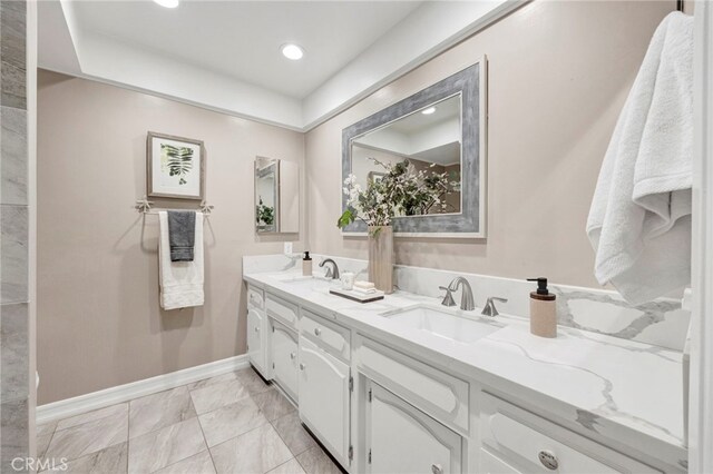 bathroom featuring vanity