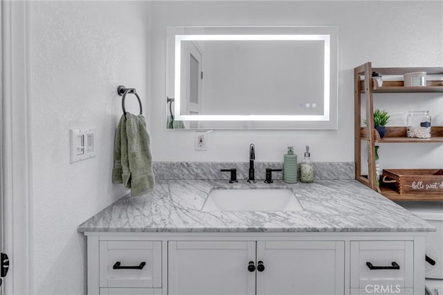 bathroom with vanity