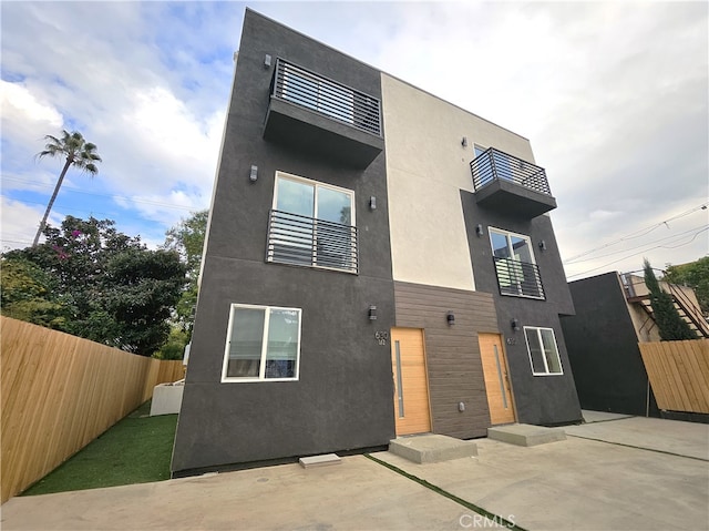 rear view of property with a patio