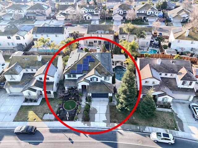 birds eye view of property