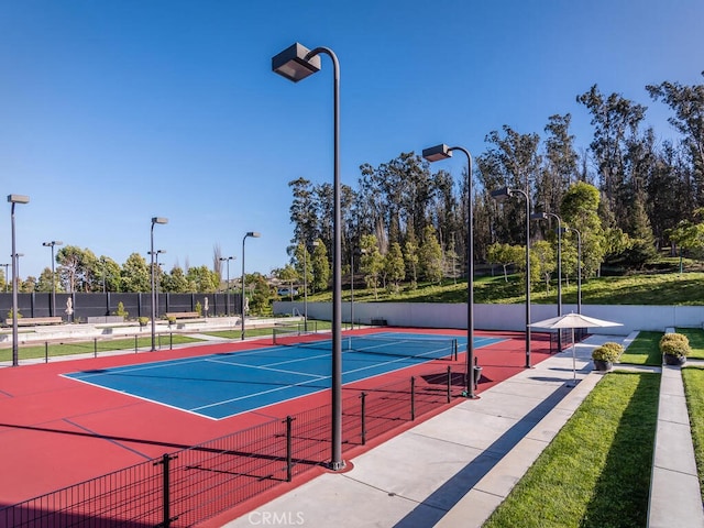 view of tennis court