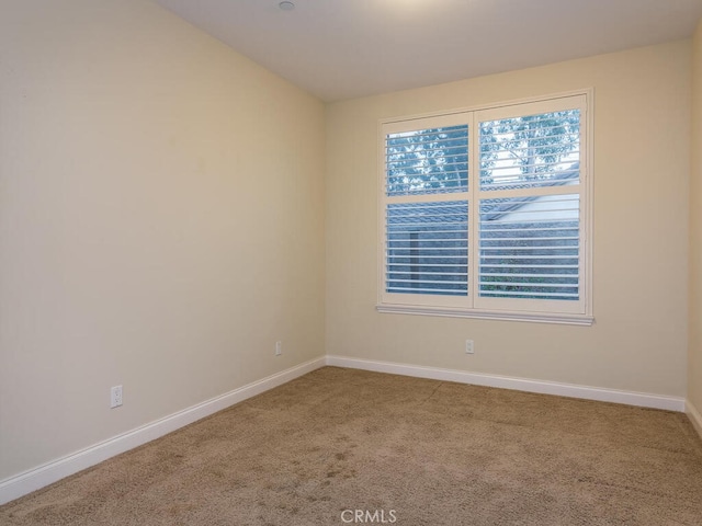 view of carpeted empty room