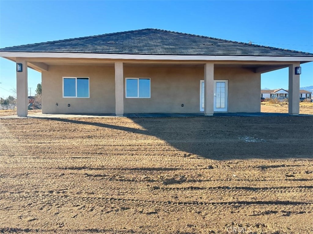 view of rear view of property