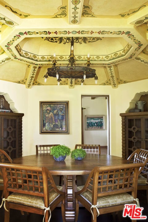 view of dining space