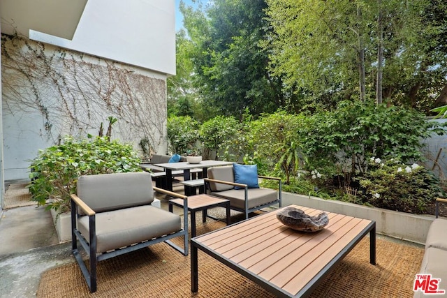 view of patio / terrace with outdoor lounge area