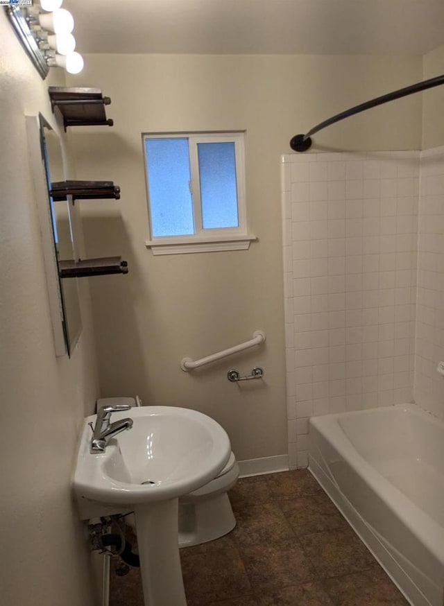 bathroom with shower / bathing tub combination