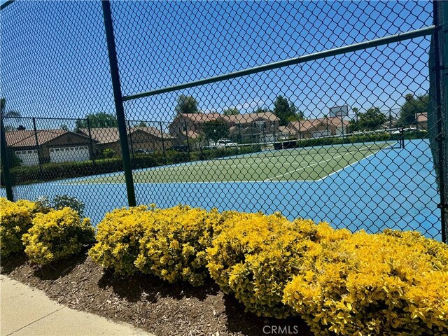 view of tennis court