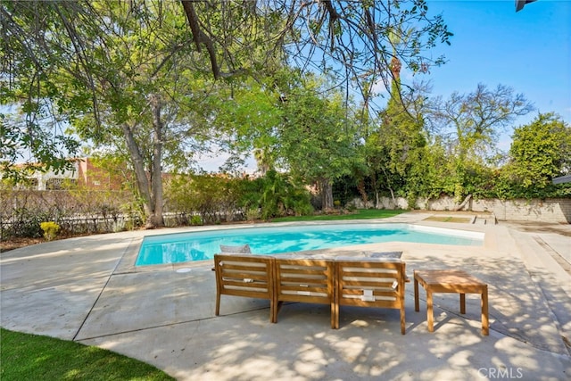 view of pool with a patio