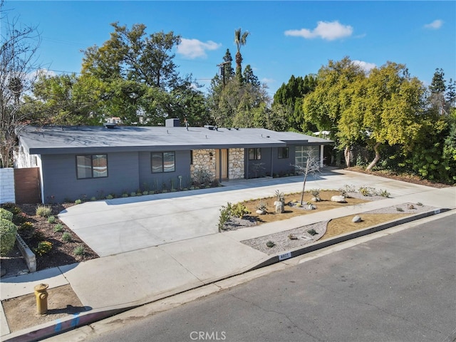 view of ranch-style home