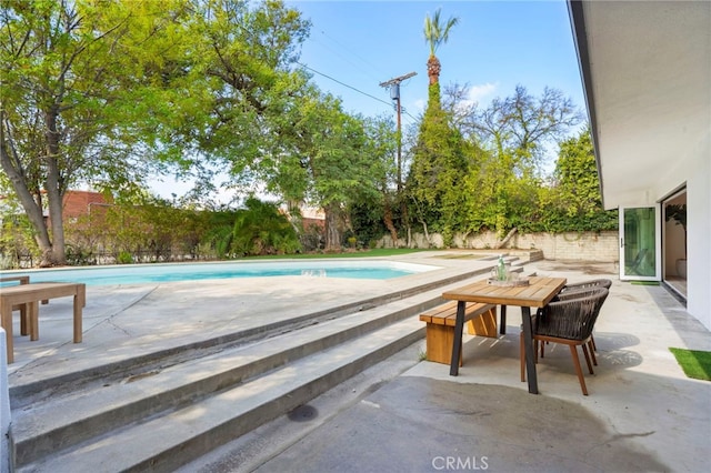 view of pool with a patio