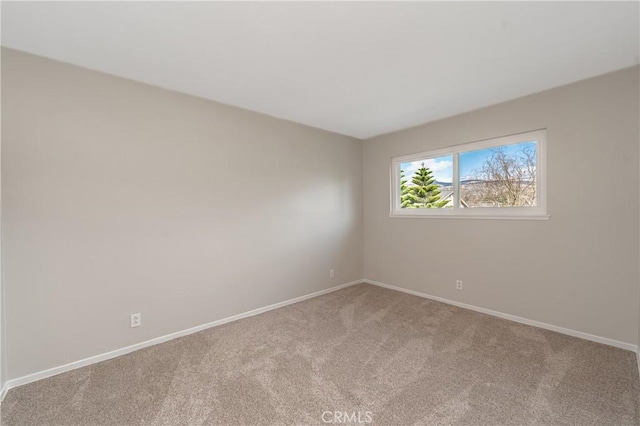 view of carpeted empty room