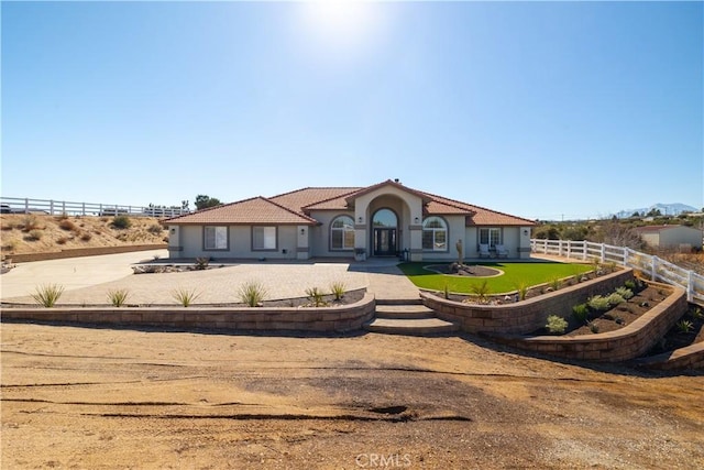 view of mediterranean / spanish-style house