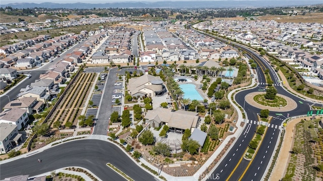 aerial view featuring a residential view